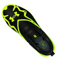 Under Armour Junior Harper 11 TPU Cleats, Black/Green
