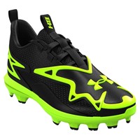 Under Armour Junior Harper 11 TPU Cleats, Black/Green