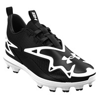 Under Armour Junior Harper 11 TPU Cleats, Black/White