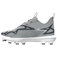 Under Armour Junior Harper 11 TPU Cleats, Grey/Charcoal