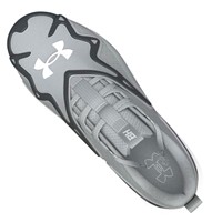 Under Armour Junior Harper 11 TPU Cleats, Grey/Charcoal