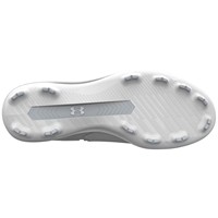 Under Armour Junior Harper 11 TPU Cleats, White/Silver