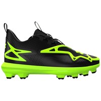 Under Armour Junior Harper 11 TPU Cleats, Black/Green