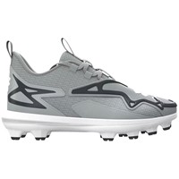 Under Armour Junior Harper 11 TPU Cleats, Grey/Charcoal