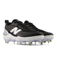 New Balance Womens Velo V5 Metal Cleats, Black/White