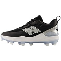 New Balance Womens Velo V5 Molded Cleats, Black/White