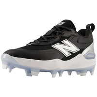 New Balance Womens Velo V5 Molded Cleats, Black/White