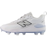 New Balance Womens Velo V5 Molded Cleats, White/Light Blue