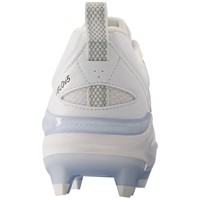 New Balance Womens Velo V5 Molded Cleats, White/Light Blue