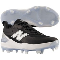 New Balance Womens Velo V5 Molded Cleats, Black/White