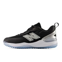 New Balance Womens Velo V5 Turf Shoes, Black/White