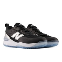 New Balance Womens Velo V5 Turf Shoes, Black/White