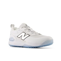 New Balance Womens Velo V5 Turf Shoes, White/Light Blue