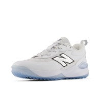 New Balance Womens Velo V5 Turf Shoes, White/Light Blue