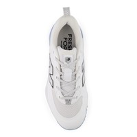 New Balance Womens Velo V5 Turf Shoes, White/Light Blue