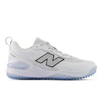 New Balance Womens Velo V5 Turf Shoes, White/Light Blue