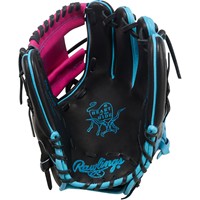 Rawlings Limited Edition Heart of the Hide Spring Break 11.5in Baseball Glove, Black/Blue