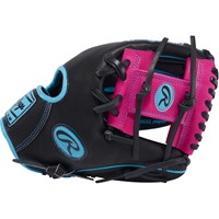 Rawlings Limited Edition Heart of the Hide Spring Break 11.5in Baseball Glove, Black/Blue