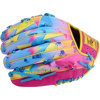 Rawlings Limited Edition Heart of the Hide Spring Break 12in Fastpitch Glove, Pink/Multi