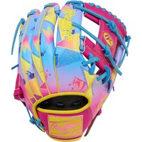Rawlings Limited Edition Heart of the Hide Spring Break 12in Fastpitch Glove, Pink/Multi
