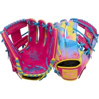 Rawlings Limited Edition Heart of the Hide Spring Break 12in Fastpitch Glove, Pink/Multi