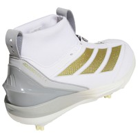 adidas Mens Adizero Impact 2.0 Metal Baseball Cleats, White/Gold