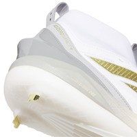 adidas Mens Adizero Impact 2.0 Metal Baseball Cleats, White/Gold