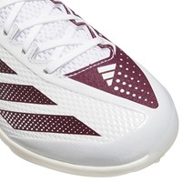 adidas Mens Adizero Electric 2.0 Metal Baseball Cleats, White/Maroon