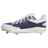 adidas Mens Adizero Electric 2.0 Metal Baseball Cleats, White/Navy