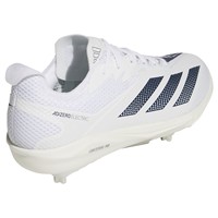 adidas Mens Adizero Electric 2.0 Metal Baseball Cleats, White/Navy