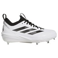 adidas Mens Adizero Impact 2.0 Metal Baseball Cleats, White/Black
