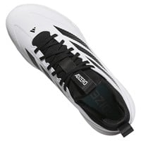 adidas Mens Adizero Impact 2.0 Metal Baseball Cleats, White/Black