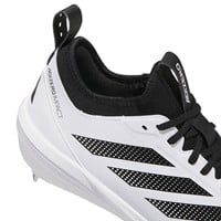 adidas Mens Adizero Impact 2.0 Metal Baseball Cleats, White/Black