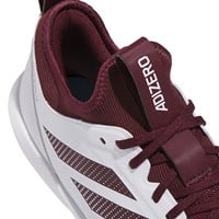 adidas Mens Adizero Impact 2.0 Metal Baseball Cleats, White/Maroon