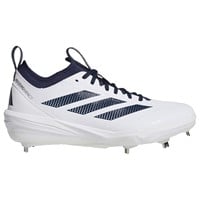 adidas Mens Adizero Impact 2.0 Metal Baseball Cleats, White/Navy