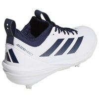adidas Mens Adizero Impact 2.0 Metal Baseball Cleats, White/Navy
