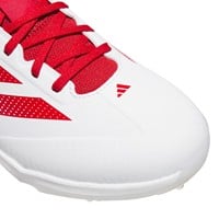adidas Mens Adizero Impact 2.0 Metal Baseball Cleats, White/Red