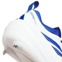 adidas Mens Adizero Impact 2.0 Metal Baseball Cleats, White/Royal