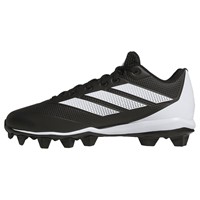 adidas Mens Adizero Impact MD 2.0 Molded Baseball Cleats, Black/White
