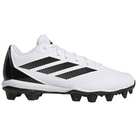 adidas Mens Adizero Impact MD 2.0 Molded Baseball Cleats, White/Black