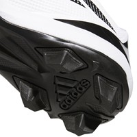 adidas Mens Adizero Impact MD 2.0 Molded Baseball Cleats, White/Black