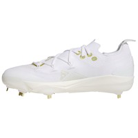 adidas Mens Adizero Electric 2.0 Metal Baseball Cleats, White/Gold