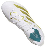 adidas Mens Adizero Electric 2.0 Metal Baseball Cleats, White/Gold