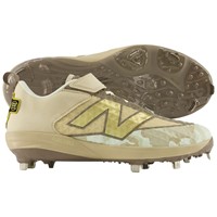 New Balance Mens 4040V8 LE Armed Forces Low Metal Cleats, Black/Gold