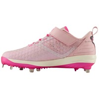 New Balance Mens 4040V8 LE Mothers Day Low Metal Cleats, Pink/White