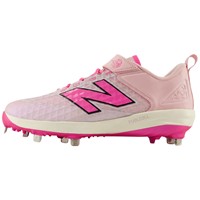 New Balance Mens 4040V8 LE Mothers Day Low Metal Cleats, Pink/White