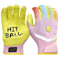 Easton Youth Limited Edition Ghost Ethos Happiness Fastpitch Batting Gloves, Pink