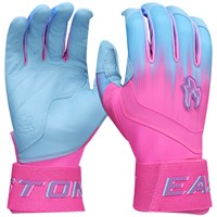 Easton Adult Limited Edition Walk Off Ethos Locked in Hype Fire Batting Gloves, Blue/Pink