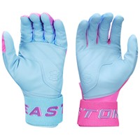 Easton Youth Limited Edition Walk Off Ethos Locked in Hype Fire Batting Gloves, Blue/Pink