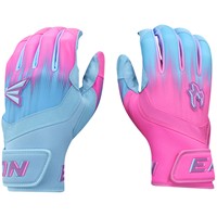 Easton Youth Limited Edition Walk Off Ethos Hype Fire Batting Gloves, Blue/Pink